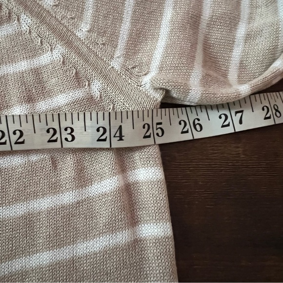 Lululemon Post Savasana Pullover Heathered Cashew / White Size 12 Cashmere Blend - Picture 4 of 16